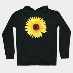 Bright Sunflower Watercolor Painting Hoodie